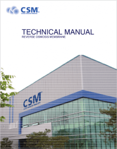 CSM Technical Manual Reverse Osmosis Membrane