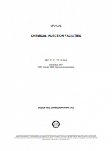 Shell Design Practice - Chemical Injection Facilities